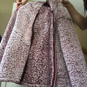 Burgundy Teddy Jacket